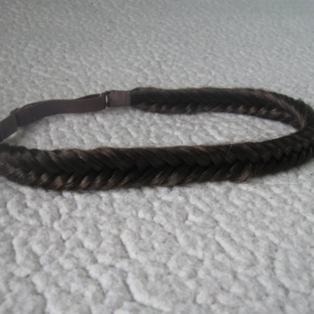Brown Braided Headband Hairpiece